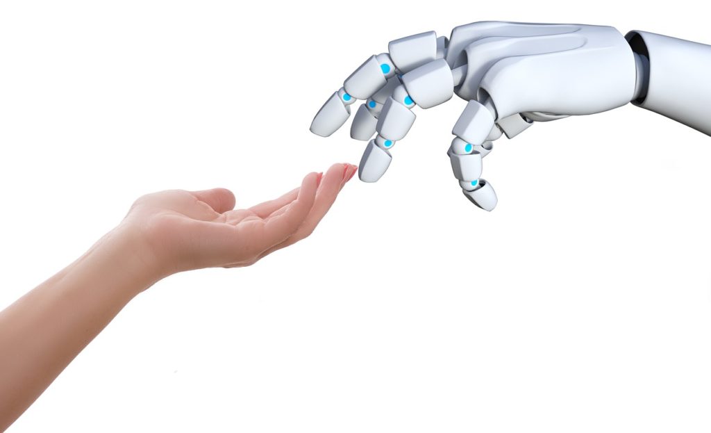 robot y humano educación